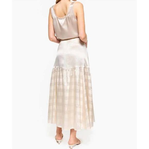 NEW CAMI NYC nilou chiffon camisole top in oat - Picture 3 of 3